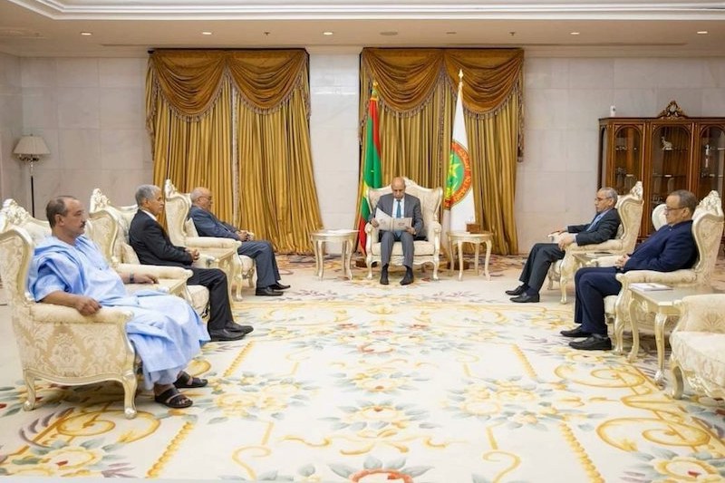 الرئيس الموريتاني يستقبل جبهة 
