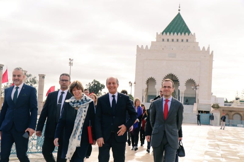 وزيرة خارجية فرنسا تزور ضريح محمد الخامس